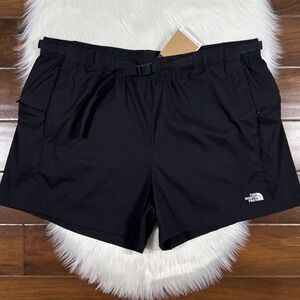 The North Face Men's Size XXL Black Class V Pathfinder Belted Relaxed Shorts